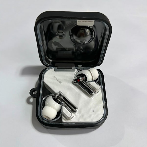Silikonfodral Kompatibelt med Nothing Ear (1) - Skyddande Fodral för Hörlurar - Svart