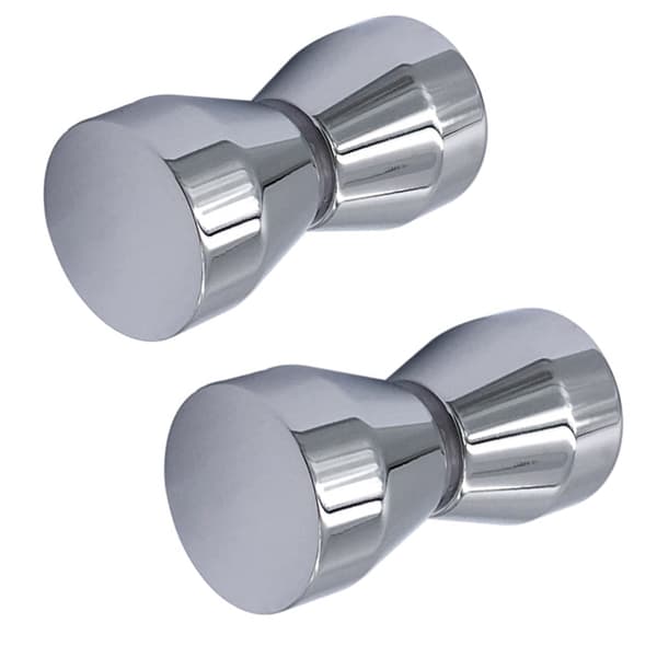 2 stk. Dørgreb Kommode Dørknap Aluminium Legering Kromgreb, Aluminium Legering 6cm x 3cm