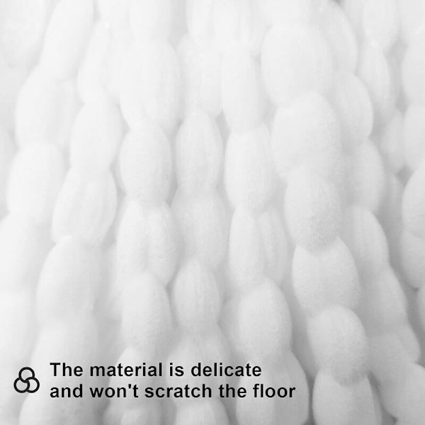 Set med 6 reservhuvuden för roterande mopp, kompatibla med roterande moppar av standardstorlek, roterande mopprefiller i mikrofiber, lätta att rengöra och hållbara, h