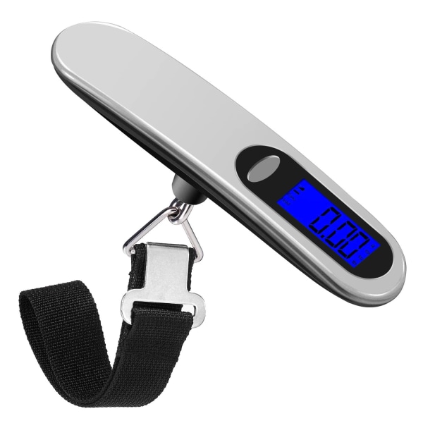 Travel Luggage Scale，Portable Digital Luggage Scale Max 50Kg/110Lb (LB,g,Oz,kg) Scale with Hook Travel/Shopping/Postal/Home/Outdoor Use