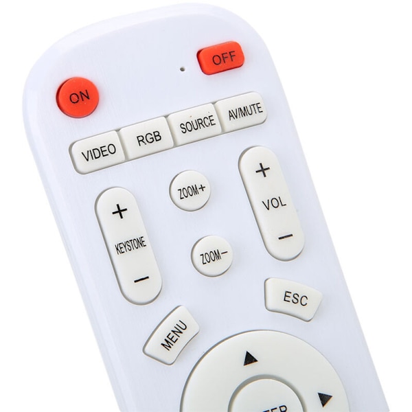 Projektorkontroller, Holdbar Hvit DC 3V Mini HD Fjernkontroll for