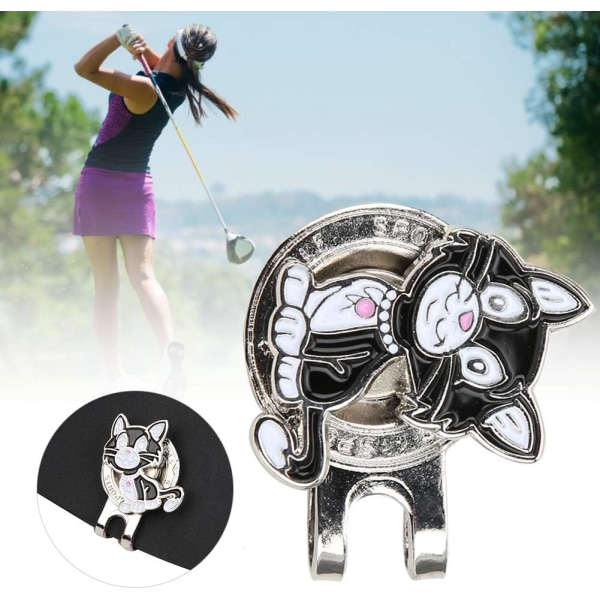 Golf Hat Clip 1stk Kattunge Animal Metal Compact Golf Ball Magnetisk