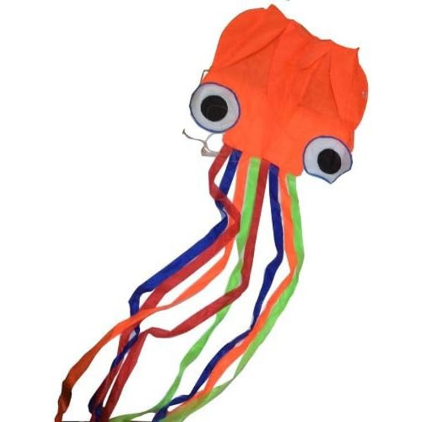Multi Halet Orange 400cm Drage - Bærbar Octopus Drager Nylon og Polyester Materiale