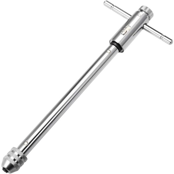 Säädettävä räikkäväännin T-kahvalla, M3-M8 metrisille tapeille, kalvimelle, räikkäväännin, käsityökalu, 248 mm runko