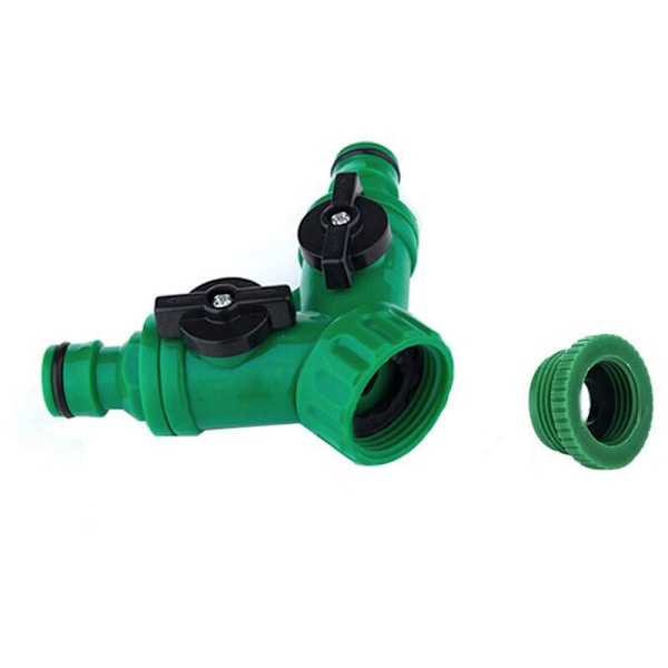Vandinghane Dobbelt Nippel Diverter 3-vejs Y-ventil Drypvanding med Hane