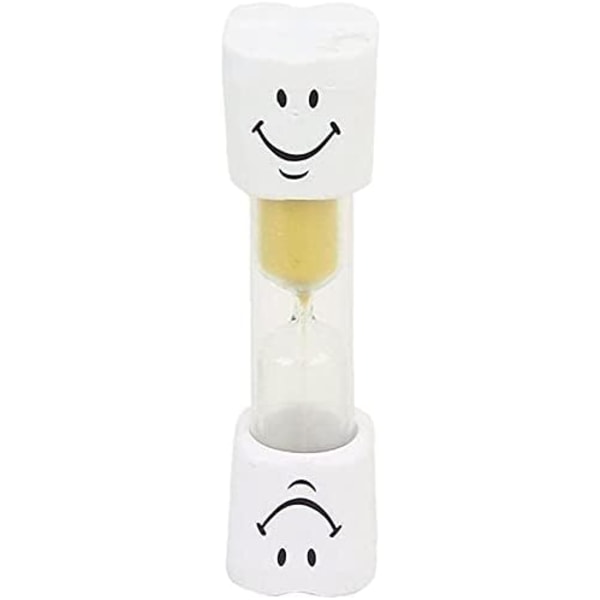 Gul Smiley Face-3 minuters tandborstesandtimer, barnbadrum
