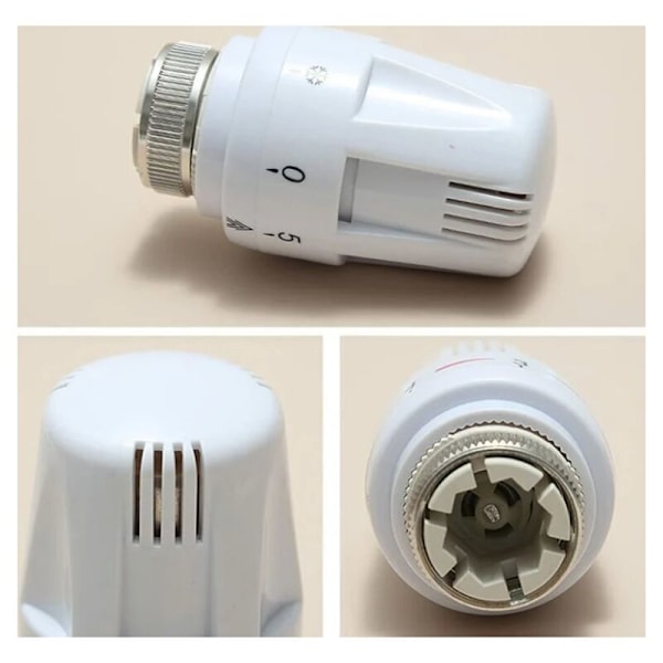 Sett med 4 termostathoder, M 30 x 1.5 Radiatorventil Erstatningshode, Termostatisk Radiatorventil