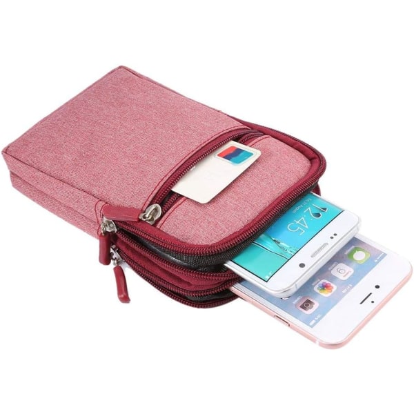 Rosa-bälte Clip Universal Pouch Case, 6,3 tums denim Casual Bag Hi bca7 |  Fyndiq