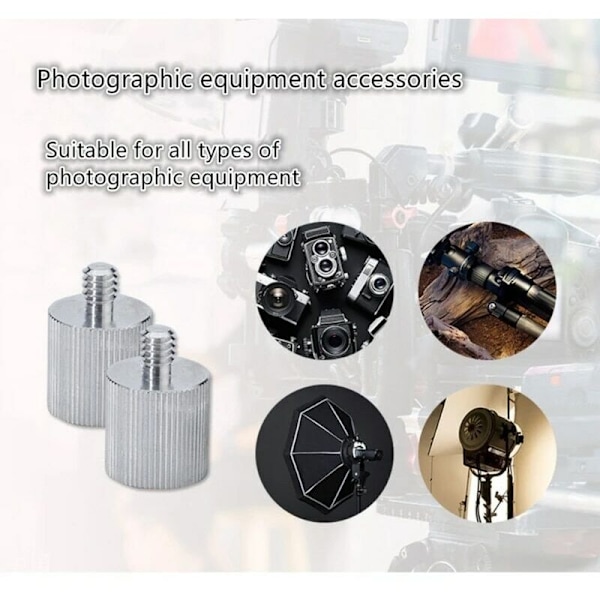 Täyttöadapteri mikrofonituki 5/8 fem - 1/4 uroskamera monitori 5/8 adapteri - 1/4 1-osainen jalusta-adapteri