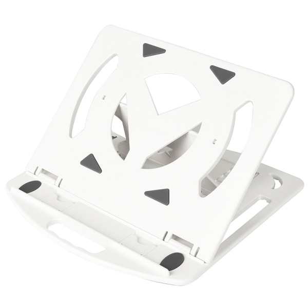 Bærbar computer stand til skrivebord, foldbar laptop stand, justerbar computer stand (hvid)