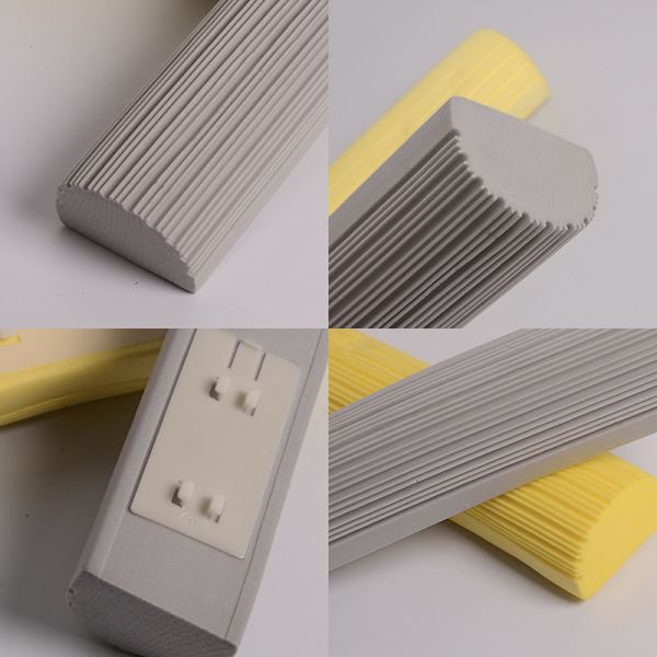 Moppehode Refills Absorberende Svamp, Moppehode, Kostespader -Pakke med 5 Erstatningssvamp Pads Mop Grå