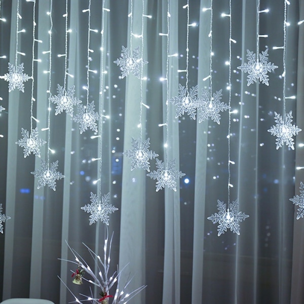 LED-Lumikiteen Jäänauhavalo Joulukoristevalo Lumikiteen Verhovalo Juhlallinen Valojuova (Väri)