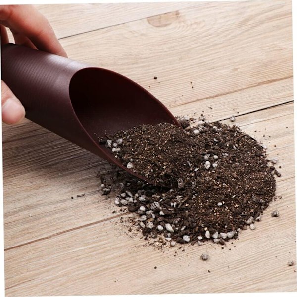 2 stk. Trulled hagespade mini Hagespade spade klem verktøy slitesterk plastgulv bonsai sol skuff hageverktøy kraftig flis brun spade