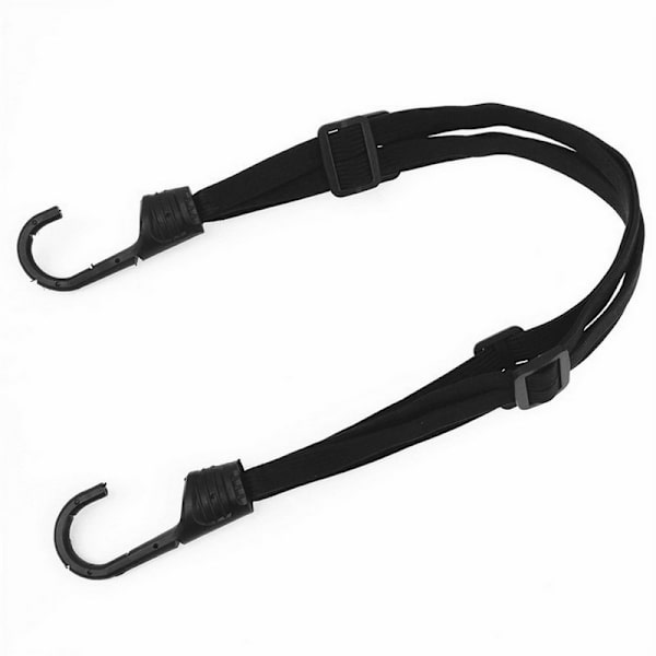 Svart elastisk bagasjebærer, 60 cm elastisk bagasjestropp  60 cm elastisk bagasjestropp med kroker for camping/sykling/motorsykkel/hjelmfeste/bagasje/
