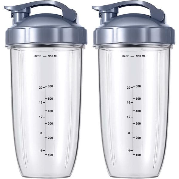 2-pack ersättningsdelar Uppgradera 32oz koppar med Flip-Top to-Go-Li