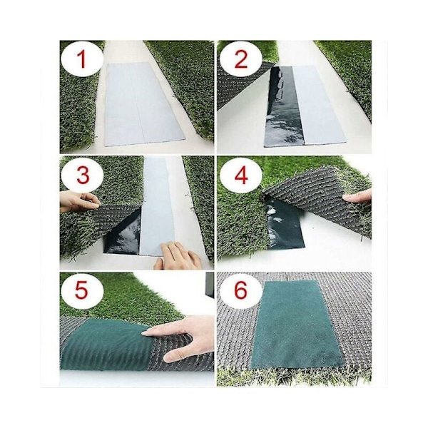 10 x 15 cm tekonurminauha, tekonurminauha, vihreä tekonurmen saumanauha