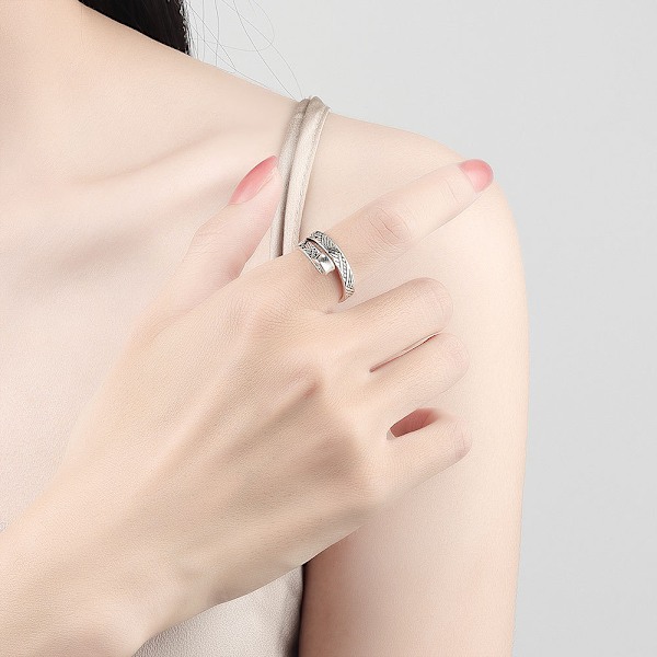 Virka med tråd, fingerring, stickad virkningsring, spänningsring