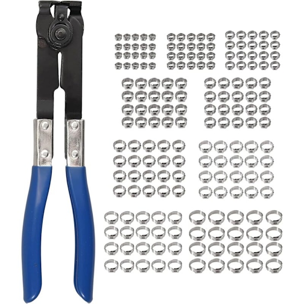180 st enkelörade örhängen halsband med tång, växthus rostfria stålrör 304, åtdragningsringar för inomhus varmvattenrör, luftkonditionering