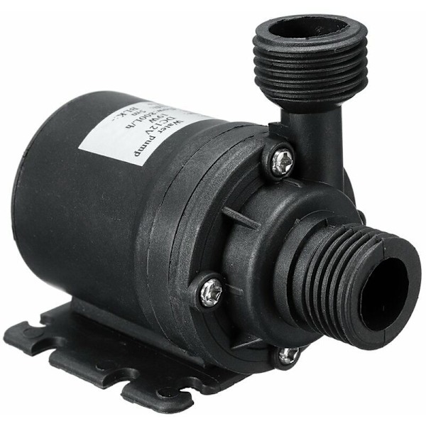 Ultra Stille Mini DC 12V Børsteløs Motor Senkbar Vannpumpe Løftehøyde 5M 800L/T
