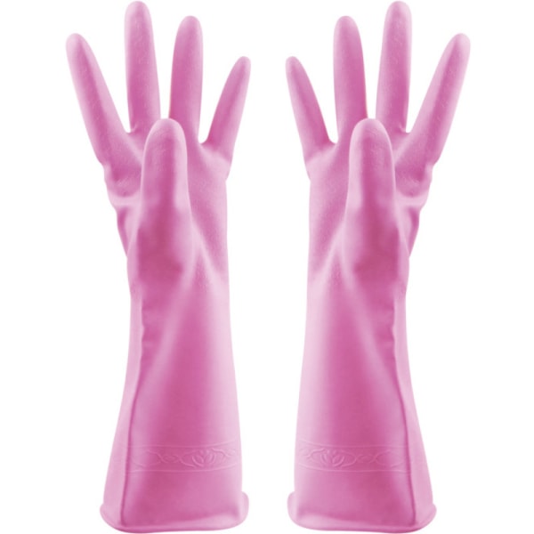 Pink (75g)-L-Woman vaskehandsker fortykkelse af PVC husholdningsrengøring