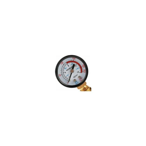 Messing Vandtryksreduktionsventil, DN20 Justerbar Messing Vandtryksregulator Reduktionsventil med Måler - RWPressure Reducer