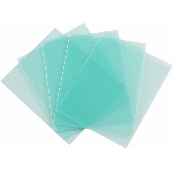 Set med 10 reservglas för variabelt ljussvetsningshuvud för industriell svetsning - 138 x 126mm