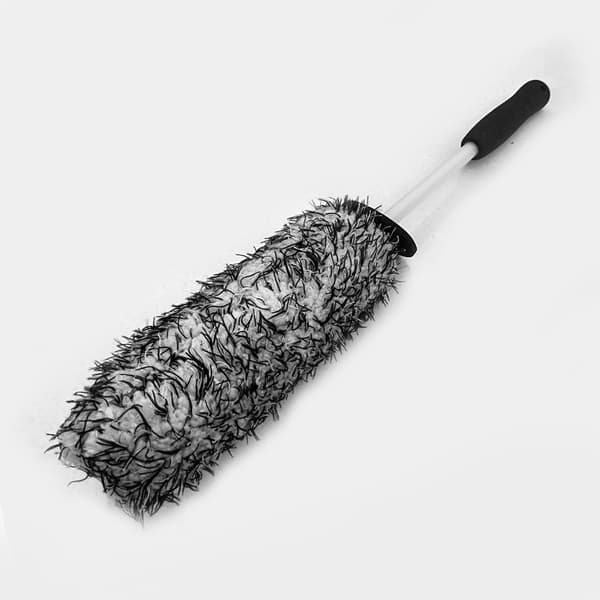 Sort mikrofiber fælgbørste til vask af aluminiumsfælge