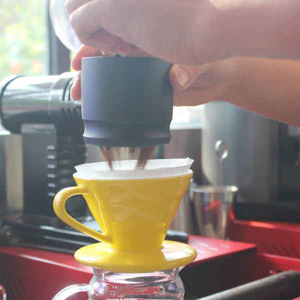 Alumiiniseoksesta valmistetut kahvin annostelurenkaat, 58 mm puristin, kahvin annostelukuppi, espresso annostelukuppi, kahvijauheen valitsin, estää jauheen hukkaa