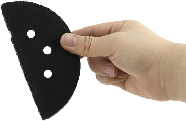 2 st 125 mm mjukt slippapper, svampgränssnittsplatta för slippapper (8 hål)