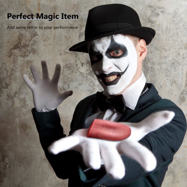 2 stk. realistiske, strækbare, falske tunger, tricks, kunstig tunge, rekvisit, rædselsvækkende Halloween, grove vittigheder, spøg, tricks, strækbare tungelegetøj, rædselsvækkende M