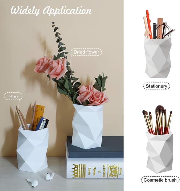 Kreativ design silikon pennholder (hvit)