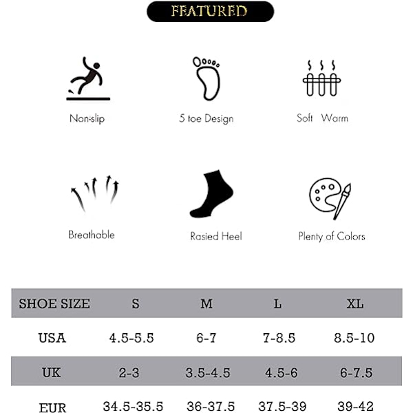 Joogatoeless-sukat, liukumattomat tarttujat ja hihnat pilates-, barre-, baletti-, bikram-pyöräilyyn, naisten treeniin, L