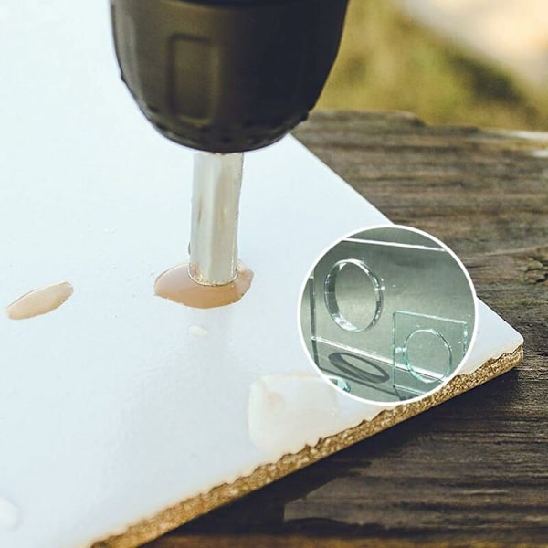 15 stk. diamantbor, 6 mm, til keramiske fliser, til boring i diamanter, marmor og glas, HANBING