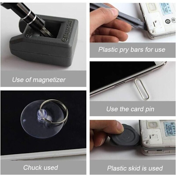 135 i 1 Precision Mini Magnetisk Skruvmejsel Reparationsverktygssats, Lätt att Bära, Lämplig för Reparation av Smartphones, iPhones, Datorer, Klockor, Kameror