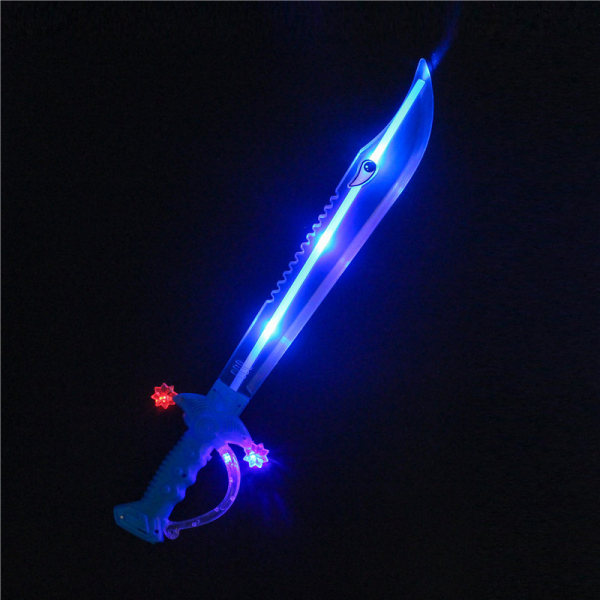 Kids Light Up Shark Sword Halloween Toy Sword med LED-lys