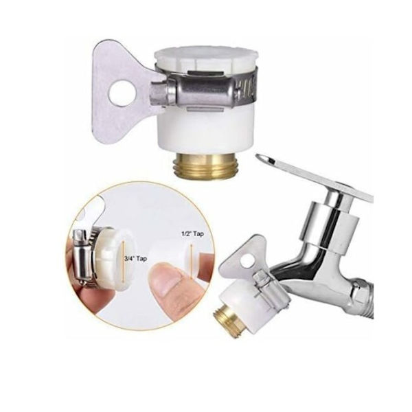 2 stk. Universal Badehane til Have Slange Adapter, 1/2 Tommer og 3/4 Tommer 2-i-1 Hun-Adapter