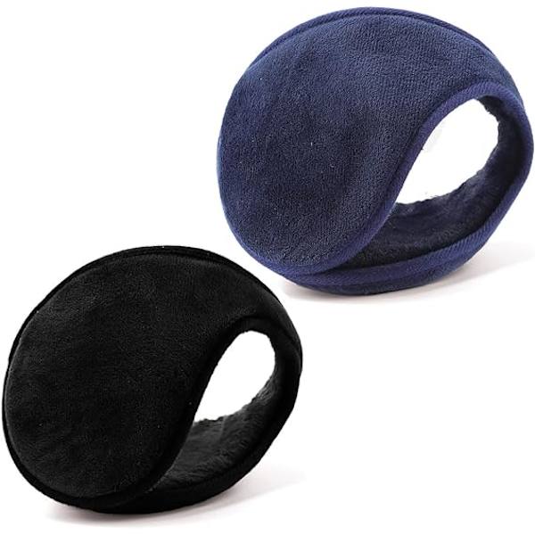 Öronvärmare för män och kvinnor Klassiska fleece unisex vintervarma öronmuffar
