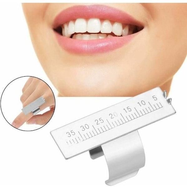 Endodonti lineal, endodontisk rutine lineal i rustfrit stål, endodontiske dentale instrumenter, dental endodonti ringfinger stoclavable måler finger måler