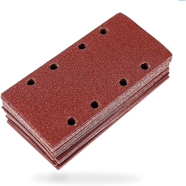 Sett med 40 slipepapir, 93 x 185 mm