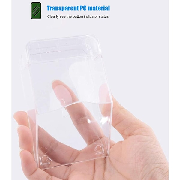 Transparent vattentät trådlös dörrklocka för Carillon Ring Utomhusknapp dörr Sonnette Kit Easy Box Kit Install