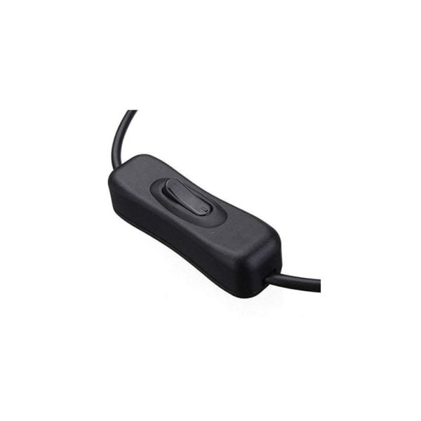 2 stk. DC 12V afbryderkabel DC afbryder 5,5 mm x 2,1 mm kabel til LED-strimmel afbryder DC afbryderstik til LED-strimmel og andre DC 5V 9V 12V 24V enheder, sort