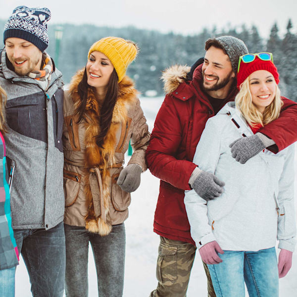 Damhandskar Vinter Stretch Varma Fleece Anti-Slip Damarbetshandskar Vinter Skidåkning Cykling Vandring Körning Utomhus Sporthandskar, En Storlek