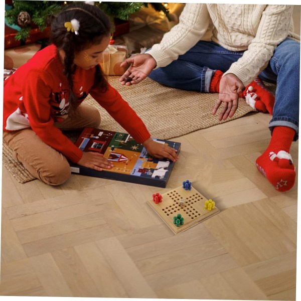 Svævebrætspil Interaktivt lille pædagogisk legetøj Bærbare bambusbrætspil Mini Oplysningslegetøj