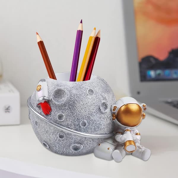 Astronautpojkar Guld Pennhållare Tillbaka till Skolan Barn Present