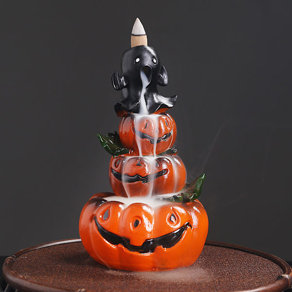 Harpiks Halloween Græskar Tilbageflow Røgelse Brænder Kreativ Spøgelsesfestival Tilbageflow Aromaterapi Brænder