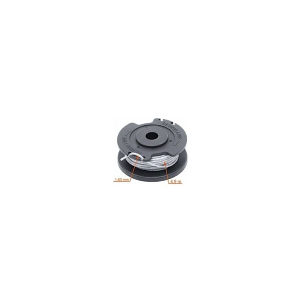 Lot med 6 F016800569 til trådløs Bosch EasyGrassCut 23   /26   /18   /18-230   /18-260   /18-26 og 2 ekstra hætter F016F04557-slip 1,6 mm, 4,9 m (kun f