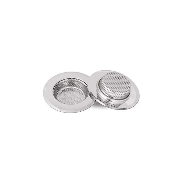 Diskho sil, diskho filter i rostfritt stål, diskho galler, 18 mm djup, 2 fack 7 cm (liten)
