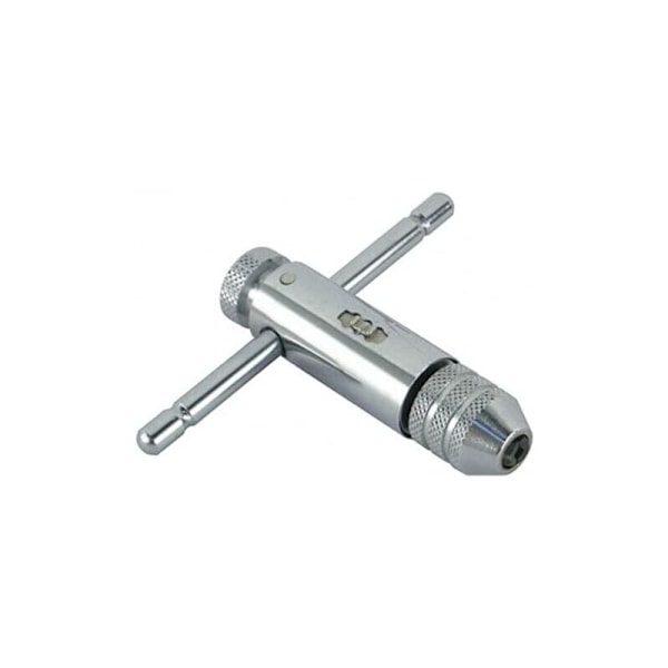 Justerbar tappegjenge Ratchet Tappnøkkel T-Håndtak M5-M12 Kapasitet Tappeskjærer Ratchet Nøkkel Tapping 120mm Kropp