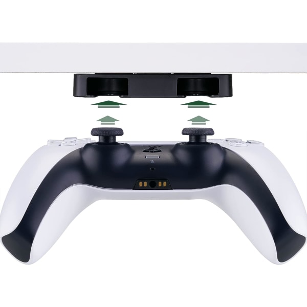 Skrivbordsstativ för PS5 för PS4, underbordsstativ för PS5-kontroller, kontrollerstativ kompatibelt med PS5, tillbehör för PS4-kontroller - Svart