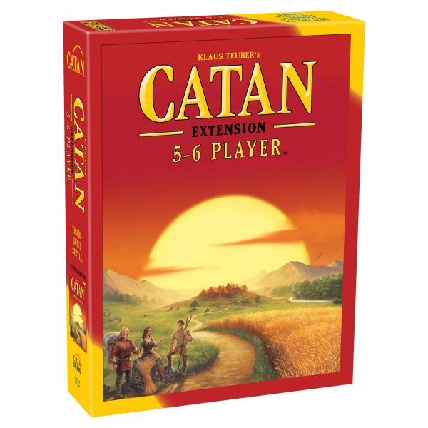 Catan (grundspil) eventyrbrætspil for voksne og familier i alderen 10+ Velegnet til 3 til 4 spillere Gennemsnitlig spilletid 60 minutter (Catan Red Expansion